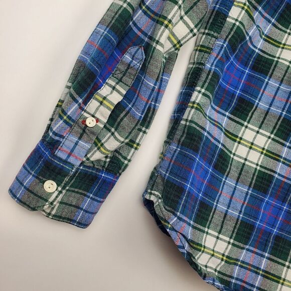 VANS Button Down Long Sleeve Plaid Shirt Unisex Multicolor Collared Chest Pocket - Picture 6 of 6